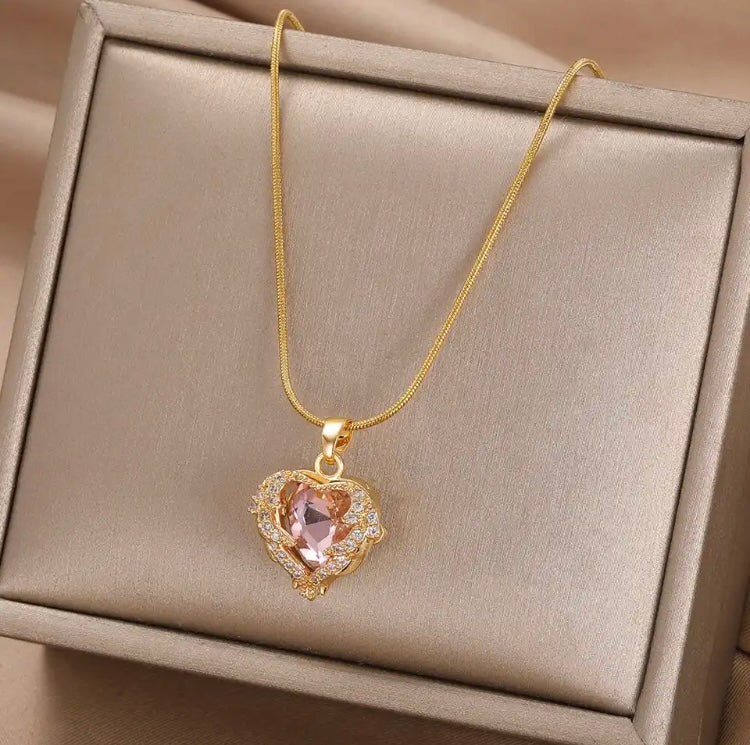 Crystal Heart Necklace