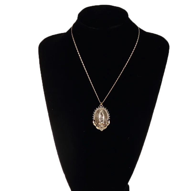 Virgin Mary Pendant Necklace