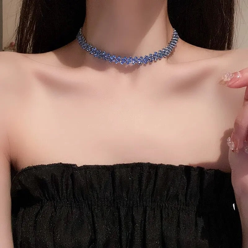 Rhinestone Choker Necklace