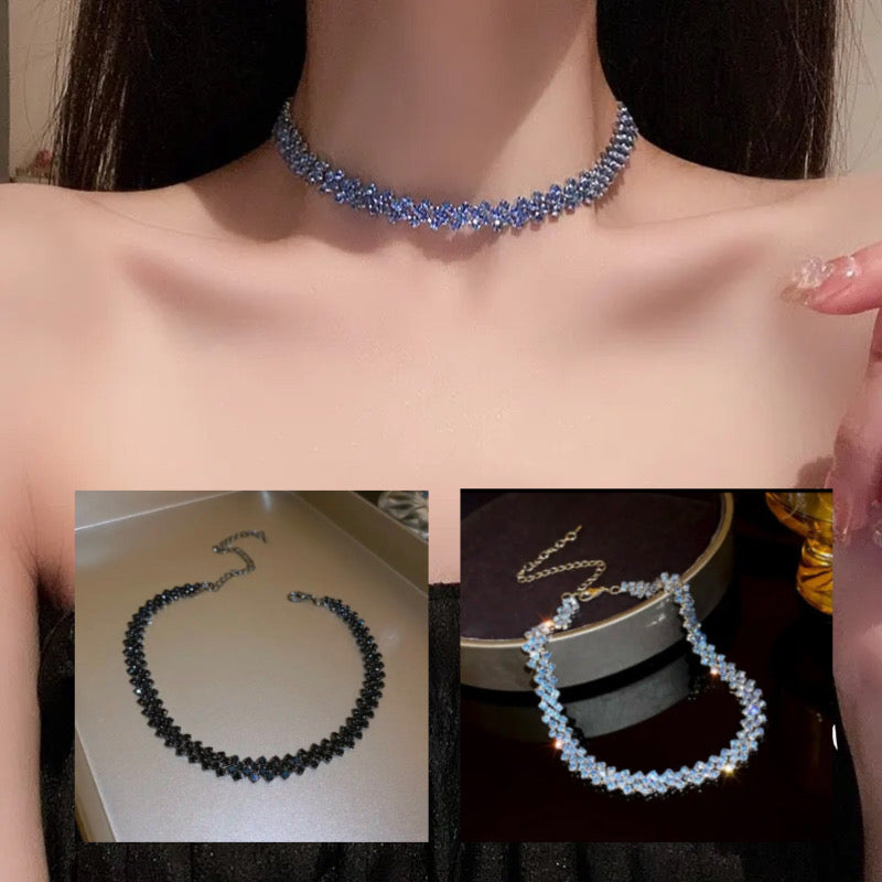 Rhinestone Choker Necklace