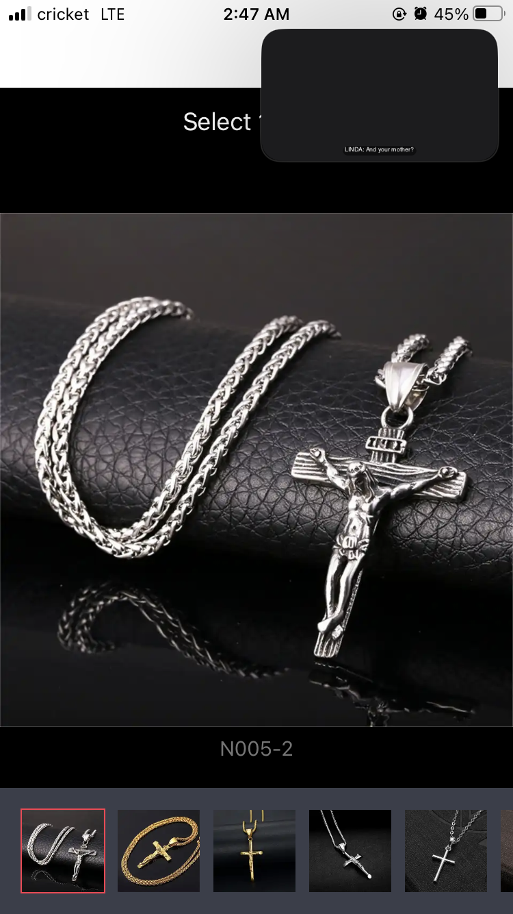 Jesus Cross Necklace