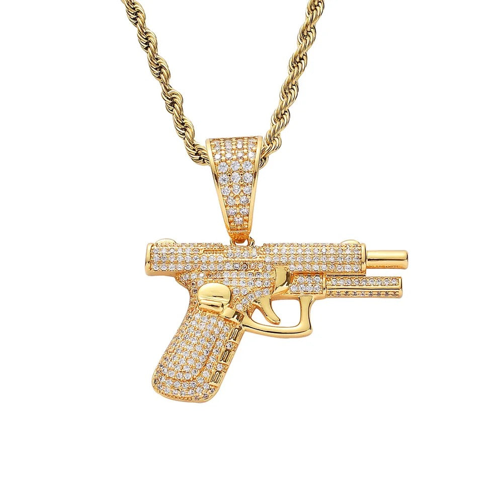 Mini Weapon Solid Pendant Necklace